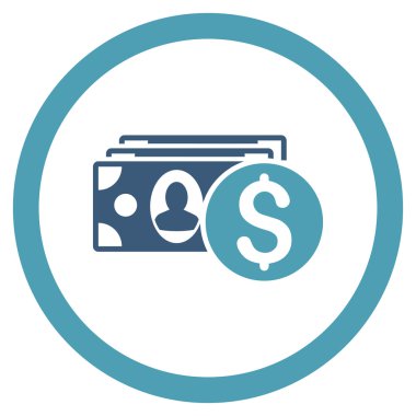 Nakit yuvarlak vektör simgesi