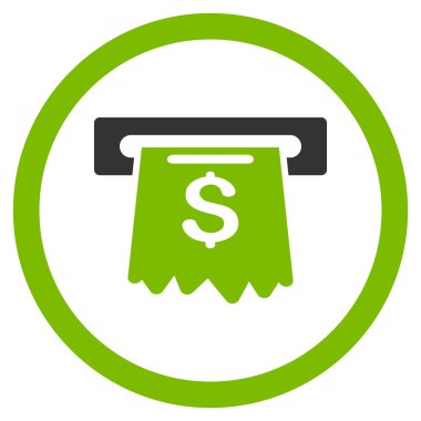 Para yuvarlak vektör simgesi