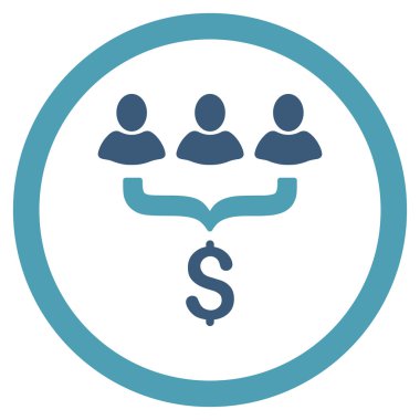 Satış filtre yuvarlak vektör simgesi