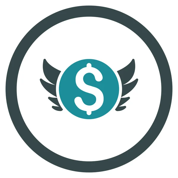 Angel Investment Rounded Vector Icon — Stock Vector