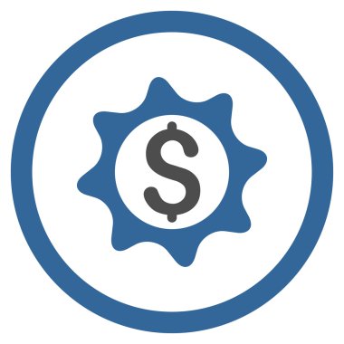 Para mühür vektör simge yuvarlak