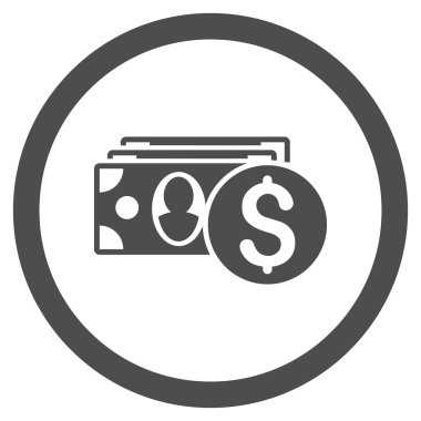 Nakit yuvarlak vektör simgesi