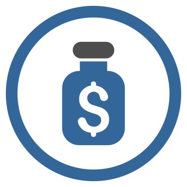 İş çare vektör simge yuvarlak