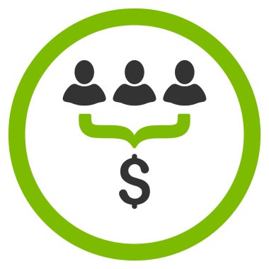 Satış filtre yuvarlak vektör simgesi