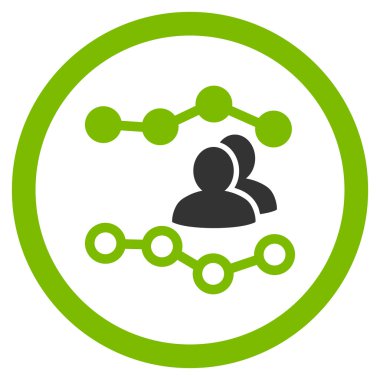 İnsanlar grafikleri vektör simge yuvarlak