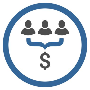 Satış filtre yuvarlak vektör simgesi