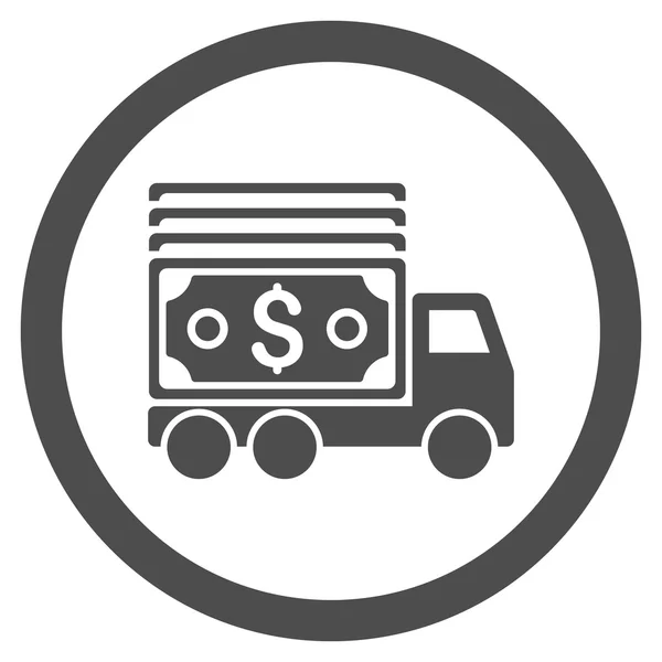 Cash Lorry Rounded Vector Icon — Stock Vector