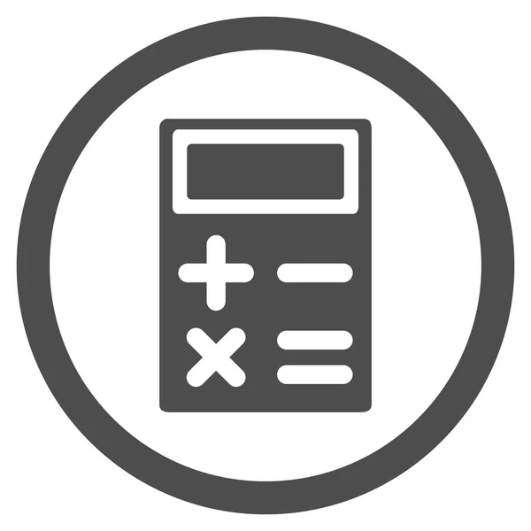 Calculator Rounded Vector Icon — Stock Vector