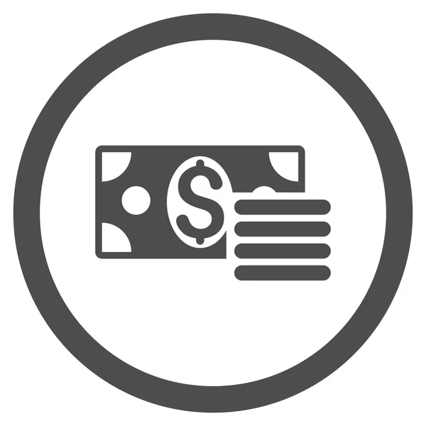 Dollar Cash Rounded Vector Icon — Stock Vector