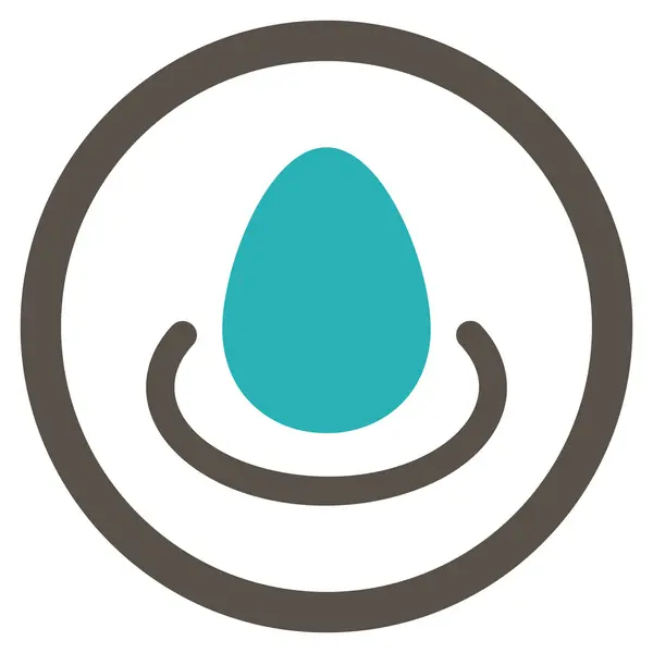 Depósito huevo redondeado Vector icono — Vector de stock