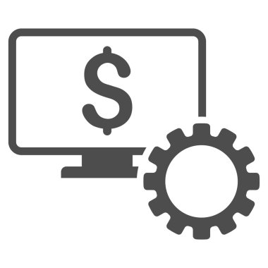 Mali izleme seçenekleri düz vektör simgesi