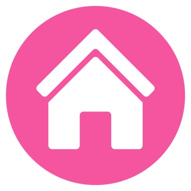 Gayrimenkul düz vektör simgesi