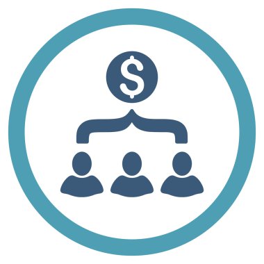 Satış Huni düz yuvarlak vektör simgesi