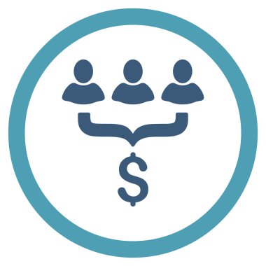 Satış filtre düz yuvarlak vektör simgesi