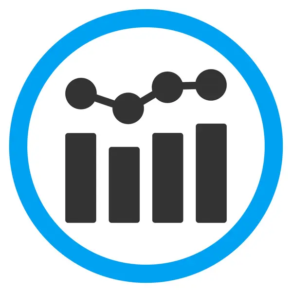 Піктограма вектора плоских округлих діаграм — стоковий вектор