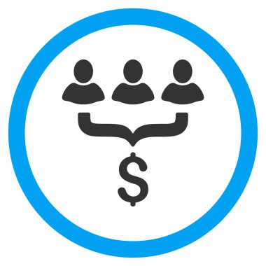 Satış filtre düz yuvarlak vektör simgesi