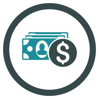 Nakit yuvarlak vektör simgesi