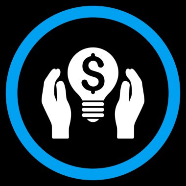 Patent bakım düz yuvarlak vektör simgesi