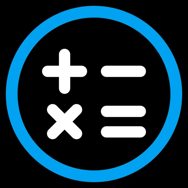 Калькулятор плоской округлой векторной иконы — стоковый вектор
