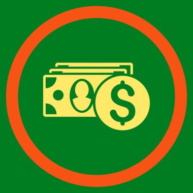 Nakit düz yuvarlak vektör simgesi