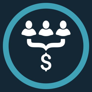 Satış filtre düz yuvarlak vektör simgesi