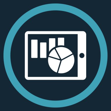 Pda düz yuvarlak vektör simge listeleri