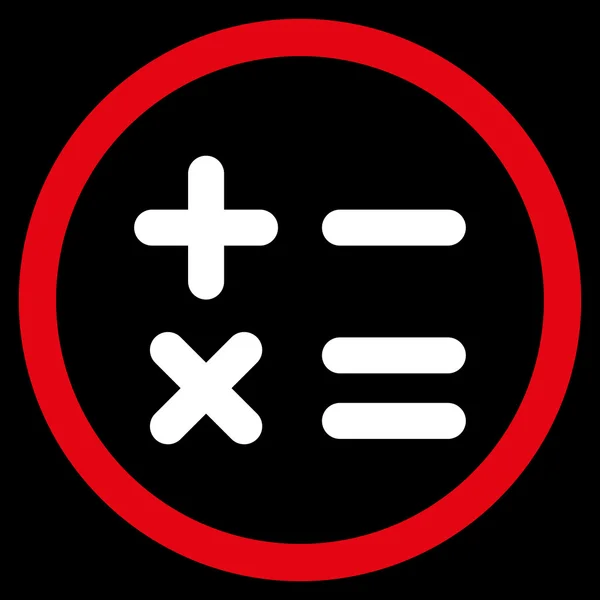 Calculadora plana redondeada Vector icono — Archivo Imágenes Vectoriales