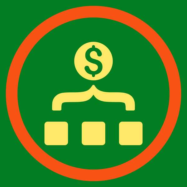 Money Aggregator Flat Rounded Vector Icon