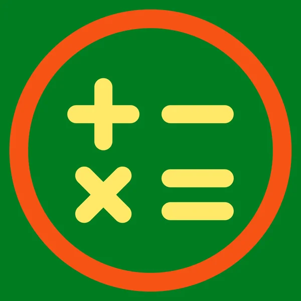 Calculadora plana arredondada vetor ícone —  Vetores de Stock