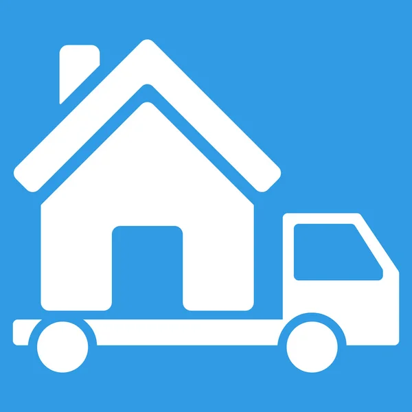 Ícone de vetor plano de casa móvel — Vetor de Stock