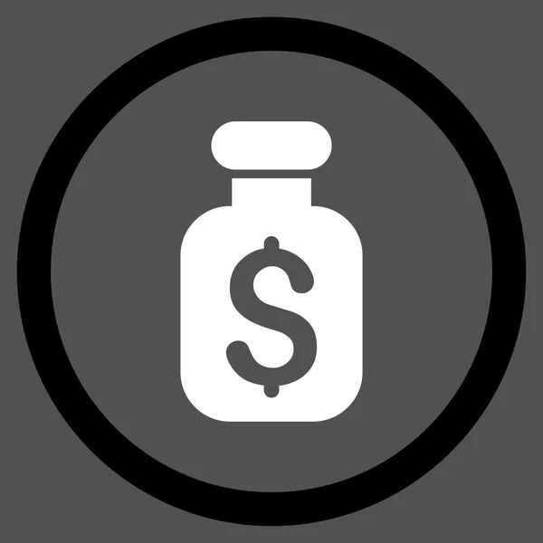 Negócios remédio plana arredondados Vector ícone —  Vetores de Stock
