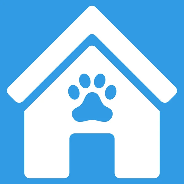 Doghouse Flat Vector Icono — Vector de stock