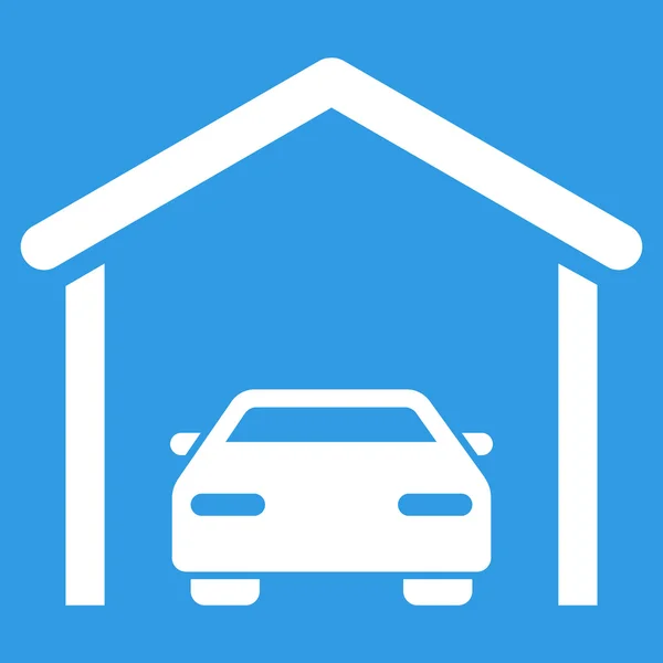 Auto Garage flache Vektor-Symbol — Stockvektor