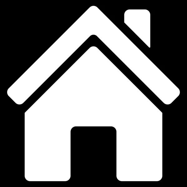 Home Building Flat Vector Ícone —  Vetores de Stock