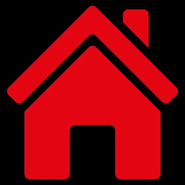 Home Building Flat Vector Ícone — Vetor de Stock