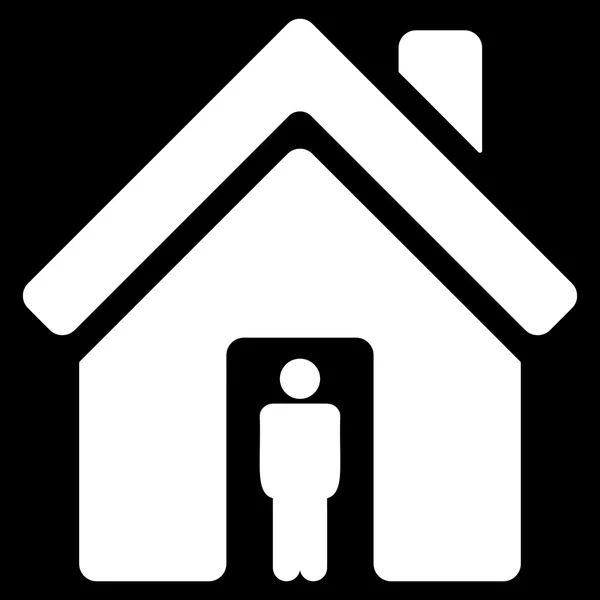 Casa Propietario Apartamento Vector Icono — Vector de stock