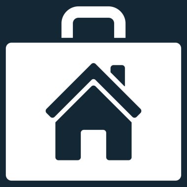 Realty büyük düz vektör simgesi