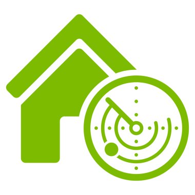 Realty Radar düz vektör simgesi
