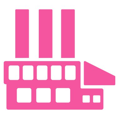 Sanayi Yapılar düz vektör simgesi