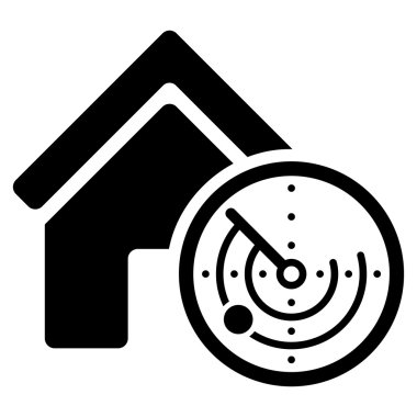 Realty Radar düz vektör simgesi