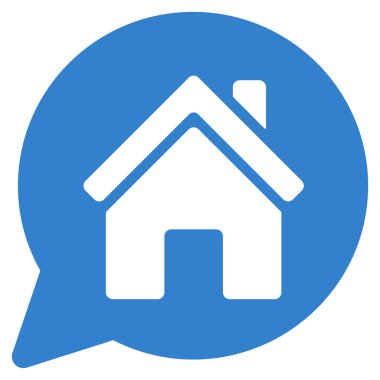 House söz düz vektör simgesi