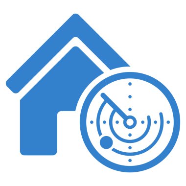Realty Radar düz vektör simgesi