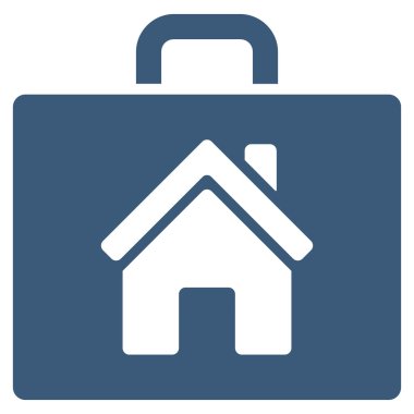 Realty büyük düz vektör simgesi