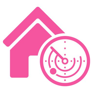 Realty Radar düz vektör simgesi
