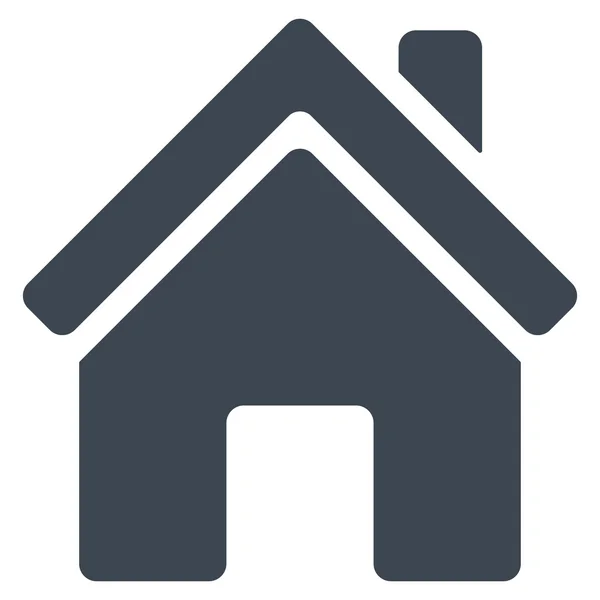 Home Building Flat Vector Ícone —  Vetores de Stock