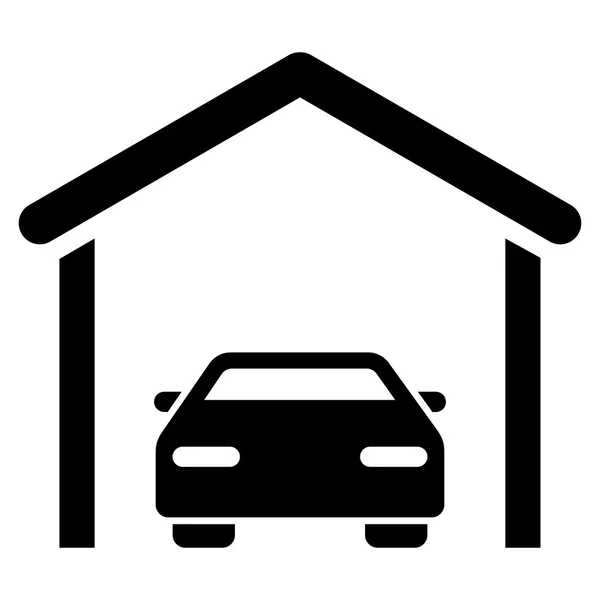 Icône vectorielle plate de garage de voiture — Image vectorielle