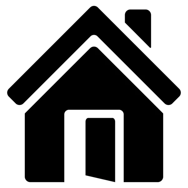 Öppet hus dörr platt vektor symbol — Stock vektor