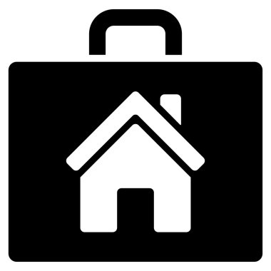 Realty büyük düz vektör simgesi