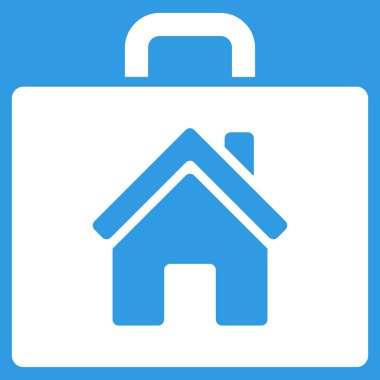 Realty büyük düz vektör simgesi