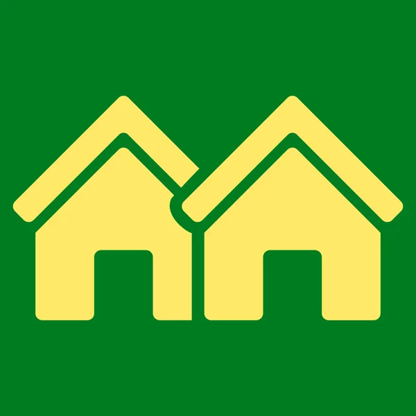 Hus platt vektor symbol — Stock vektor